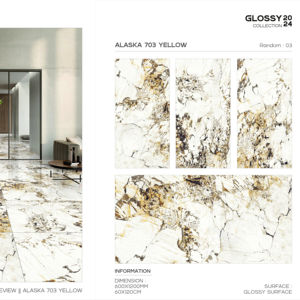 Azulejos de porcelana con aspecto de diseño, acabado brillante, 60x120cm, 600x1200mm, tamaño 24x48, para uso en paredes y suelos interiores con estilo. - Product Image 1