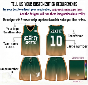 Venta Directa de Fábrica, Jersey de Baloncesto Reversible Rexfit Personalizado, Conjunto de Jersey de Baloncesto de Malla Transpirable de Secado Rápido - Product Image 1