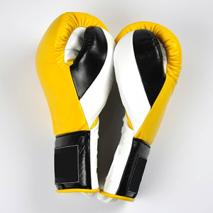 Crochet et boucle en cuir sac d'entraînement mitaines rouge sur mesure couleur blanche gants de boxe protège-tête garde aine nouveau - Product Image 1