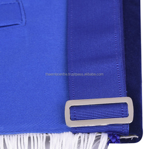 Prix de vente Tablier maçonnique de haute qualité Past Master Blue Lodge-Chenille noire avec tresse doréeBest - Product Image 2