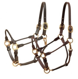Cabestro de caballo de cuerda de cuero trenzado personalizado hecho a mano para entrenamiento de caballos - Product Image 1