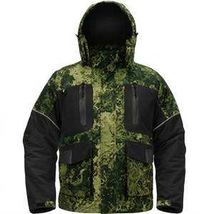 Veste d'hiver unisexe imperméable coupe-vent UPF 50+ isolée pour la pêche sur glace et la chasse, respirante et à séchage rapide - Product Image 1