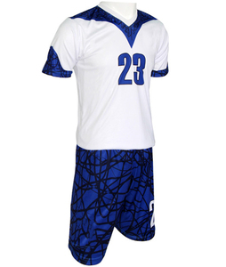 Uniforme de football personnalisé en spandex/polyester sublimé de haute qualité, léger, respirant, avec nom et numéro du joueur, marque privée - Product Image 4