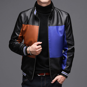 Nouvelle Veste Moto en Cuir pour Homme 2026, Col Montant, Imperméable, Coupe-Vent, Logo Avant en Toile, Hiver, Service OEM - Product Image 2