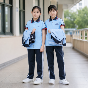 Camiseta Polo Escolar de Algodón Personalizada para Niños, Manga Corta, Cuello a Rayas, Uniforme Deportivo Unisex, Proveedor OEM, Logotipo Personalizado - Product Image 6