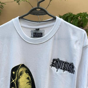 T-shirts pour hommes en coton 100% tricoté 220g, style décontracté, col rond, manches courtes, impression sérigraphique personnalisée - Product Image 6