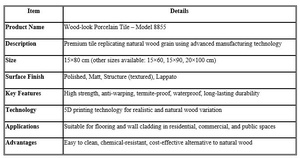 กระเบื้องลายไม้ 15×80 ซม. – รุ่น 8855 - Product Image 4