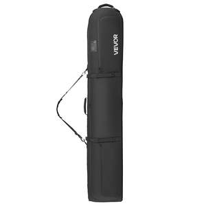 Sac à roulettes rembourré pour ski 68,9 pouces/175 cm, tissu Oxford imperméable, roues, sangles réglables pour les voyages en avion, snowboard, skis, bâtons - Product Image 1