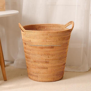 Cesta de Ratán Natural Más Vendida para Organización del Hogar Moderno y Uso Decorativo, Hecha en Vietnam, Venta al Por Mayor de Fábrica - Product Image 1