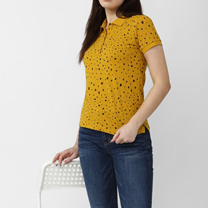 Nouveauté 2026 – Polo tricoté respirant à manches courtes pour femme – Motif uni – Prix abordable - Product Image 4