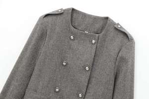 Chaqueta de Invierno para Mujer, Elegante, Personalizada, de Tela Vaquera, Talla Grande, Sólida, Transpirable, Resistente al Viento, con Mangas Largas - Product Image 3