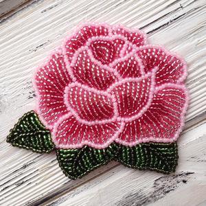 Aplique de Cereza Hecho a Mano con Cuentas, Parche de Fruta con Cuentas de Semillas, Adorno Decorativo Bordado para Ropa, Bolsos y Sombreros - Product Image 3