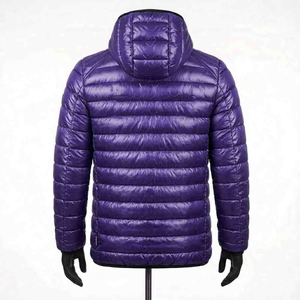 Veste matelassée pour homme à col montant, personnalisable avec logo, en toile, coupe-vent, écologique, grande taille, haute qualité à bas prix - Product Image 3