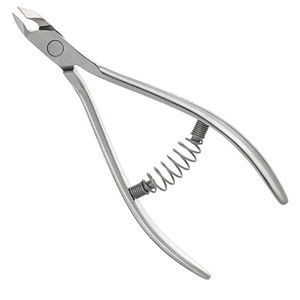 New Design Stainless Steel 9mm Blade Tip <b>Cuticle</b> <b>Nippers</b> with Non Slip Handle and Double Spring Made in Pakistan - Product Image 1