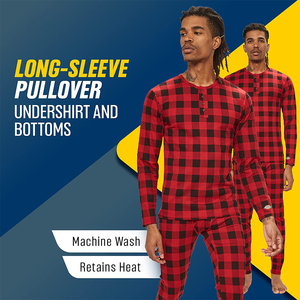 Ensemble de sous-vêtements thermiques pour hommes RABUSH SPORTS de haute qualité, logo personnalisé imprimé, caleçons longs à carreaux, séchage rapide, très confortable - Product Image 5