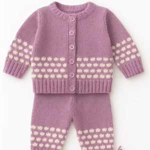 Infant Winter Apparel <b>Bundle</b> Soft <b>Baby</b> Knit Clothing Comfortable Warm Outfit For Newborn Custom Logo Supply - Product Image 1