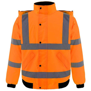 Custom Design Best Selling <b>Waterproof</b> Breathable Polyester High Visibility Reflective Safety Jacket for Online Sale - Product Image 1
