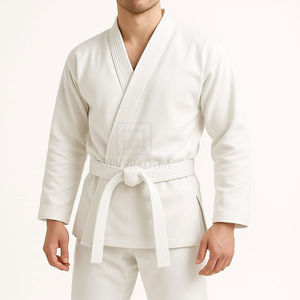 Ensemble de kimono léger personnalisé pour arts martiaux, karaté, Jiu-Jitsu, en coton, avec ceinture |   Toutes les couleurs disponibles - Product Image 2
