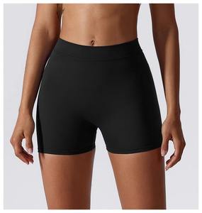 Shorts de yoga extensibles sexy pour femmes avec effet push-up et gainant abdominal, pantalon de fitness moulant pour la course à pied - Product Image 1