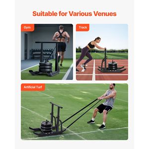 Slitta in Acciaio per Allenamento Fitness ed Esercizi Atletici - Attrezzatura Regolabile per Workout - Product Image 6