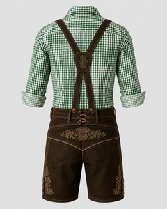 เสื้อเชิ้ตบาวาเรียนแบบดั้งเดิมสำหรับผู้ชายในเทศกาล Oktoberfest - เสื้อเชิ้ตผ้าฝ้ายแท้ 100% แบบเรียบ ขายส่งเสื้อผ้าผู้ชายราคาถูก - Product Image 5