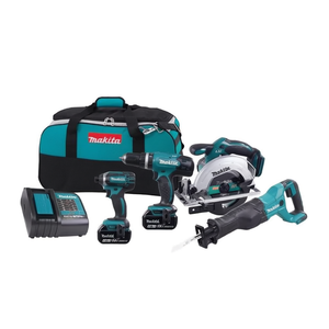 Kit Combinado de Herramientas Eléctricas Inalámbricas de 18V, Juego de 4 Piezas con Dos Baterías de Iones de Litio de 3.0Ah - Product Image 2