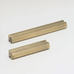 Poignée de meuble en laiton massif, design minimaliste, pour tiroirs de cuisine, quincaillerie de mobilier durable - Product Image 1