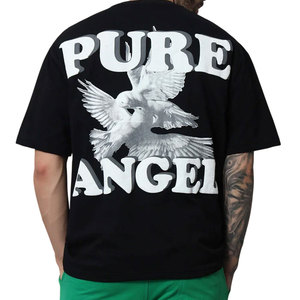 T-shirts pour hommes personnalisés 2026 avec impression en relief, 100 % coton, manches courtes, haute qualité, nouveau prix de gros - Product Image 4