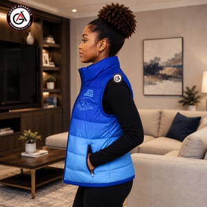 Nouveauté 2024, veste matelassée imperméable Zeta Amicae avec logo personnalisé, respirante, coupe-vent, broderie 3D, vente chaude - Product Image 3