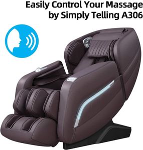 Sillón de Masaje de Cuerpo Completo con Gravedad Cero, Sillas Reclinables de Masaje Shiatsu con Modos Automáticos, Rodillos para Pies, Calentamiento de Cintura y Pantorrillas, Yoga Tailandés - Product Image 5