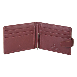Elegant Brown Genuine Leather <b>Mens</b> Money Clip <b>Wallet</b> Snap Button Bifold Card Organizer <b>RFID</b> Secure Compact Premium <b>Wallet</b> - Product Image 4