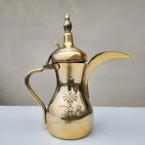 Hotel Service <b>Arabic</b> Metal Dallah Coffee Pot for Traditional Coffee Serving Guest Use - Product Image 1