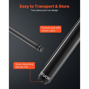 Stecca da Biliardo in Fibra di Carbonio da 58 Pollici, 19,5 oz, con Punta in Acero per Salto e Rottura, con Puntali da 19,5 oz per Snooker e Biliardo - Product Image 5