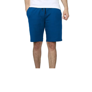 Shorts de sport d'été pour hommes personnalisés, décontractés, en coton tricoté, délavé à l'acide, épais, avec cordon de serrage, teint uni, coupe mi-haute, tissé uni, décontracté - Product Image 5