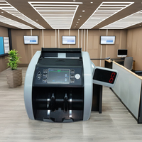 Machine à compter l'argent avec détecteur de billets contrefaits, détection multi-devises, compteur de billets polymères du Mozambique, LYD, CAD, USD, EUR, comptage de coupures mixtes