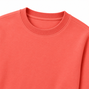 Sweat-shirt à col rond en corail pour homme et femme, couleur unie, manches longues, tricoté, coupe classique, haut décontracté - Product Image 3