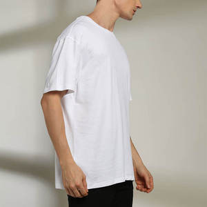 เสื้อยืดผู้ชาย ผ้าฝ้าย 200 กรัม แขนสั้น คอกลม สีพื้น เรียบง่าย ทรงหลวม ขายดี เสื้อยืดเปล่า ล้างสีแบบแอซิด สำหรับผู้ชาย - Product Image 6