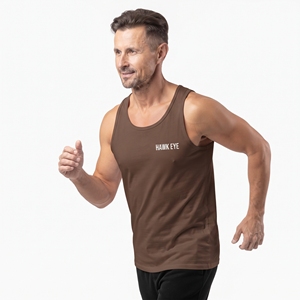 Men's Lightweight Workout <b>Vest</b> <b>Brown</b> Sleeveless Gym Tank <b>Top</b> Crew Neck Fitness Training Athletic Sportswear - Product Image 4