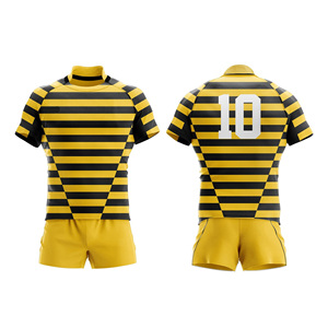 Conjunto de Camiseta de Rugby para Hombre, Manga Corta, Absorbente de Humedad, Talla Adulto, Todas las Temporadas - Product Image 1