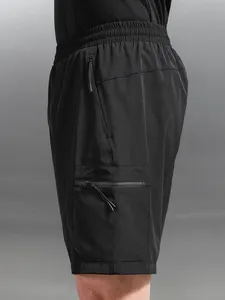 OEM ODM Mens Performance Cargo Shorts Midweight 4 Way Stretch Fabric Slim Fit Casual Outdoor Shorts with Hidden Zip Cargo Pocket - Product Image 3