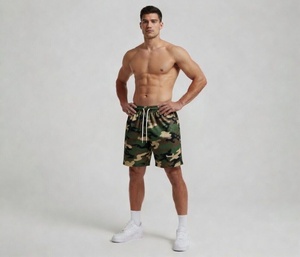 Pantalones Cortos Deportivos de Malla con Camuflaje Sublimado Personalizado, con Ventilación Avanzada y Malla Zonificada - Product Image 1