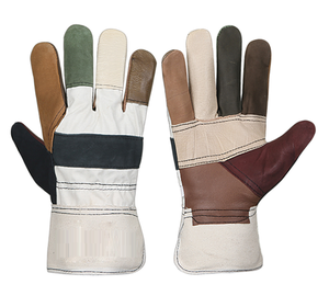 Guantes de seguridad de piel de cerdo para constructor, con pulgar recto, económicos, para conductores - Product Image 3