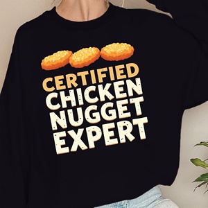 Sudaderas de mujer CERTIFIED CHICKEN NUGGET EXPERT - Product Image 1