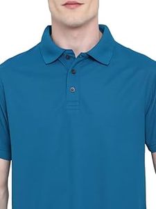 เสื้อโปโลกีฬากลางแจ้งสำหรับผู้ชาย ระบายอากาศได้ดี ซับเหงื่อ แห้งเร็ว ผลิตจากผ้าโพลีคอตตอน รับสกรีนโลโก้สำหรับฤดูร้อน - Product Image 3