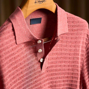 Polo personnalisé pour homme en fibre de lyocell respirante, manches courtes, coupe ajustée, pour le golf, le tennis et les sports, fabricant OEM ODM, vente en gros - Product Image 4