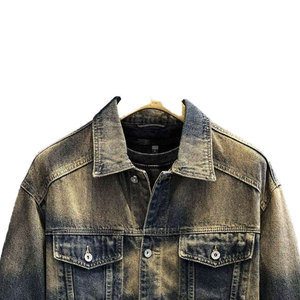 Vestes en jean pour hommes les plus vendues, en tissu coupe-vent et à séchage rapide, modèle 2026, teintes unies - Product Image 4
