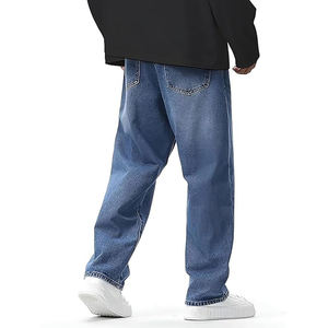 Pantalones Vaqueros de Mezclilla de Alta Calidad, Diseño Personalizado, Jeans Casuales para Hombre, Ropa Urbana, Estilo Vintage, Largos y Holgados - Product Image 4