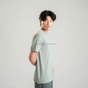 Nardon เสื้อยืดผู้ชายผ้าทอคอตตอน100% เข้ารูปหลวมเป็นมิตรกับสิ่งแวดล้อม - Product Image 4
