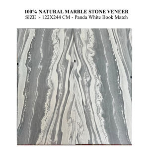 แผ่นหินอ่อนธรรมชาติคุณภาพสูง 100% สีขาวแพนด้า ดีไซน์ทันสมัย สำหรับห้องน้ำ ห้องนั่งเล่น และการใช้งานในวิลล่า - Product Image 1