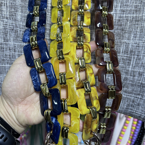 High Quality Purse Resin Chain Handle <b>Strap</b> Acrylic Chain <b>Replacement</b> <b>Straps</b> for <b>Handbag</b> - Product Image 1